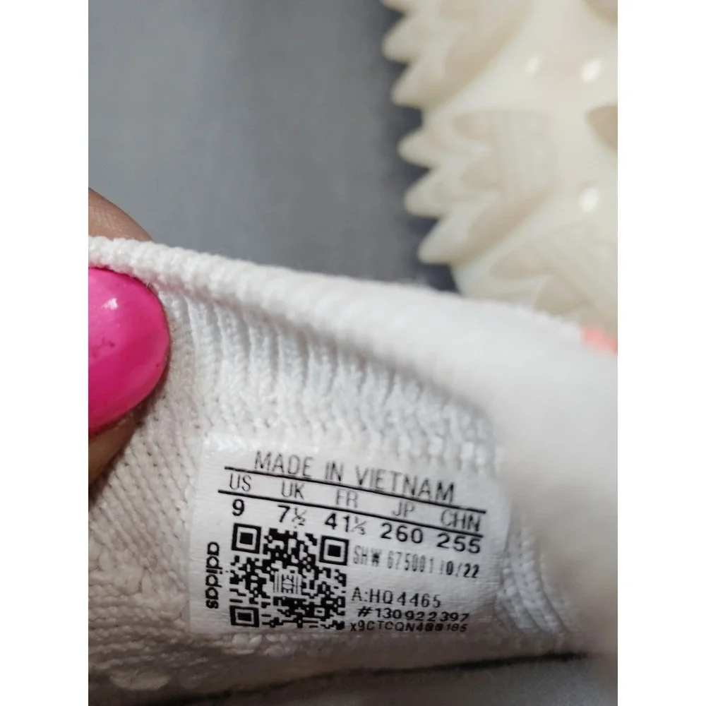 Adidas NMD S1 Primeknit White Dash Grey Solar Orange‎ Men'9 Lifestyle Sneakers